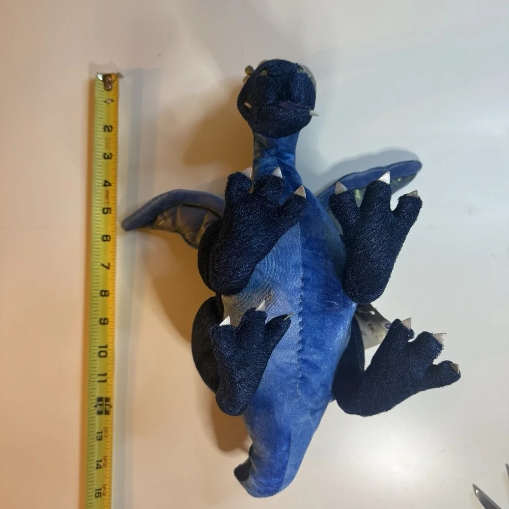 Manhattan Toy Renaissance Dragon Plush 2006 NWT Stuffed Animal Blue 18